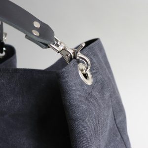 Alternative view of Charcoal Gray Hobo Tote Bag
