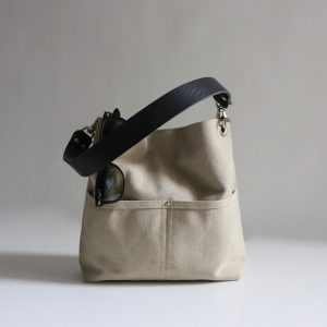 Alternative view of Medium Bucket Bag in Sand Canvas