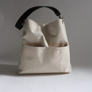 Alternative view of Large Hobo Bag in Natural Canvas