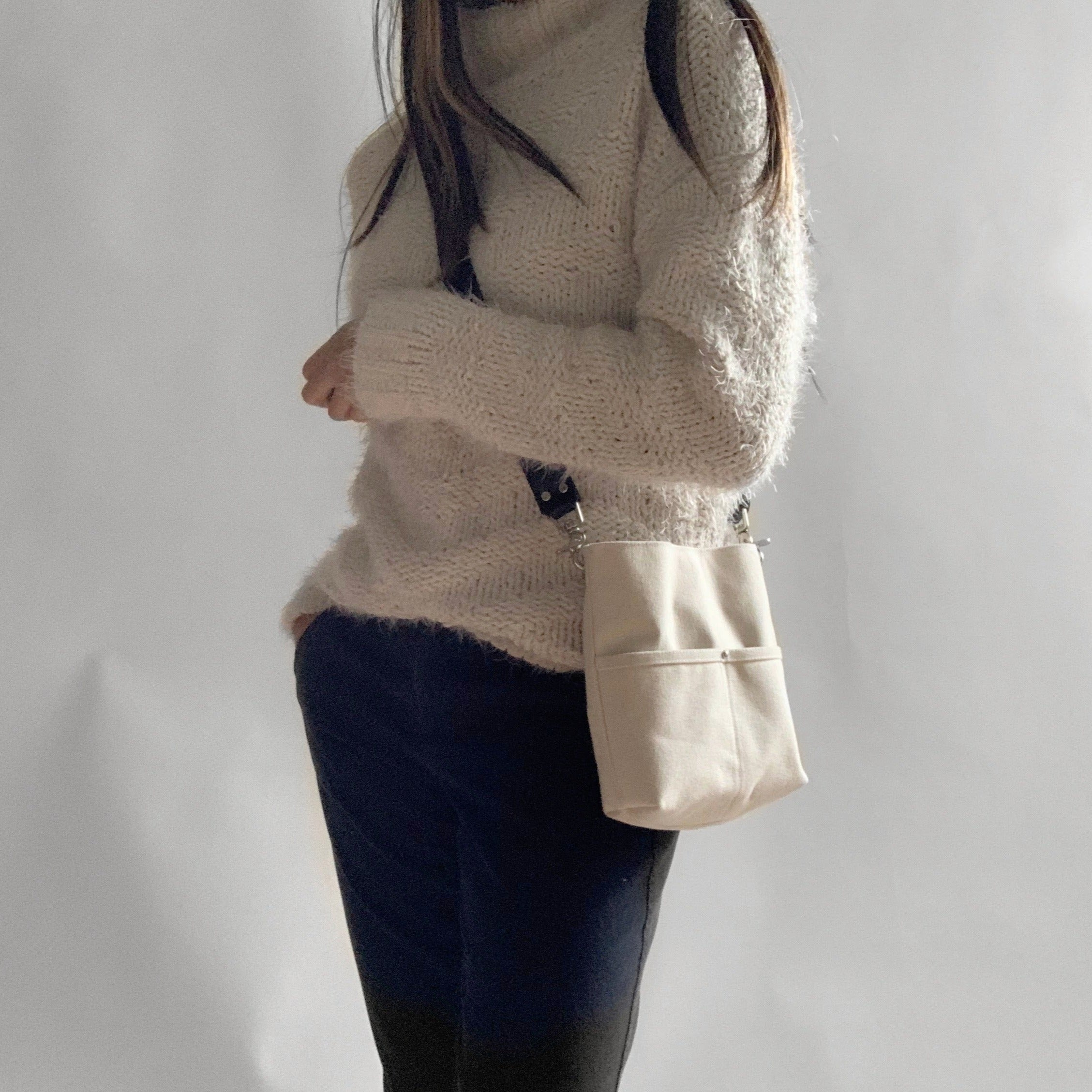 Mini Bag in Natural Canvas - Image 4