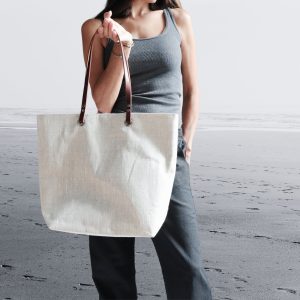 Linen Tote Bag, Beach Bag by Independent Reign